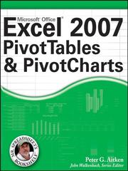 Cover of Excel 2007 PivotTables and PivotCharts by Peter G. Aitken