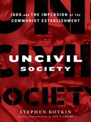 Cover of Uncivil society by Stephen Kotkin