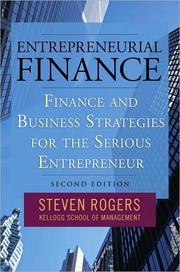 Front cover of Entrepreneurial Finance by Steven Rogers