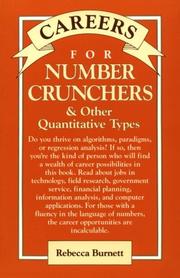 Cover of Careers for number crunchers & other quantitative types by Rebecca E. Burnett