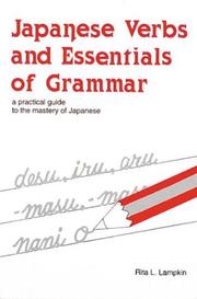 Front cover of Japanese verbs and essentials of grammar by R. Lampkin