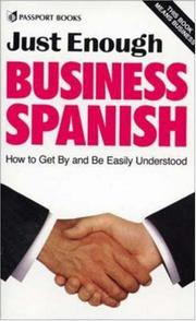 Front cover of Just enough business Spanish by Lexus (Firm)