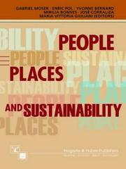 Front cover of People, Places, and Sustainability by G Moser