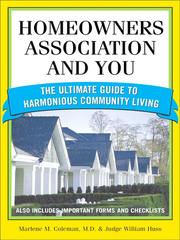 Cover of Homeowners Association and You by Marlene Coleman