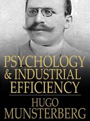 Front cover of Psychology and Industrial Efficiency by Hugo Munsterberg