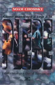 Cover of Como mantener a raya a la plebe by Noam Chomsky