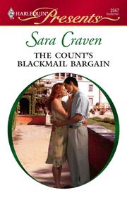 Cover of The Count's Blackmail Bargain by Sara Craven