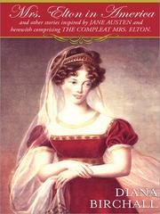 Cover of Mrs. Elton in America by Diana Birchall