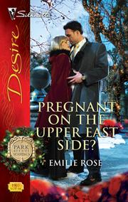 Front cover of Pregnant on the Upper East Side? by Emilie Rose