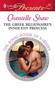 Cover of The Greek Billionaire's Innocent Princess by Chantelle Shaw