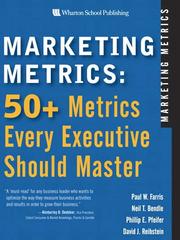 Cover of Marketing Metrics by Paul W Farris