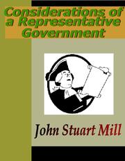 Front cover of Considerations of a Representative Government by Considerations of a Representative Government