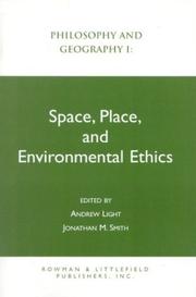 Front cover of Philosophy and Geography I by Andrew Light