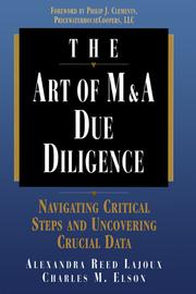 Front cover of The Art of M & A Due Diligence by Alexandra Reed Lajoux