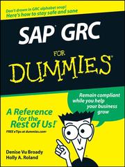 Cover of SAP GRC For Dummies by Denise Vu Broady