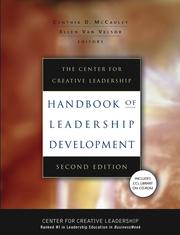 Front cover of The Center for Creative Leadership Handbook of Leadership Development by Cynthia D McCauley