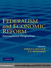 Cover of Federalism and Economic Reform by Jessica Wallack