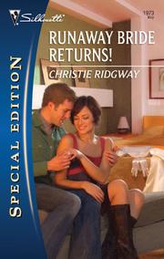 Cover of Runaway Bride Returns! by Christie Ridgway