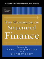 Front cover of Univariate Credit Risk Pricing by Arnaud de Servigny
