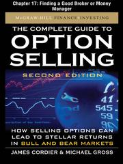 Front cover of Finding a Good Broker or Money Manager by James Cordier