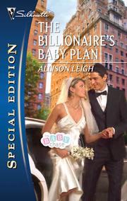 Front cover of The Billionaire's Baby Plan by Allison Leigh
