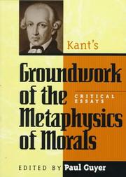 Cover of Kant's Groundwork of the metaphysics of morals by Guyer, Paul