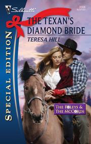 Front cover of The Texan's Diamond Bride by Teresa Hill