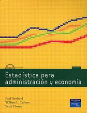 Cover of Estadistica para administracion y economia by Paul Newbold
