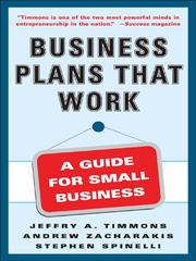 Cover of Business Plans that Work by Jeffrey A Timmons