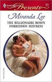 Front cover of The Billionaire Boss's Forbidden Mistress by Miranda Lee