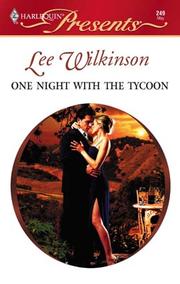 Cover of One Night with the Tycoon by Lee Wilkinson