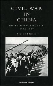 Cover of Civil War in China by Suzanne Pepper