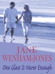 Front cover of One Glass is not Enough by Jane Wenham-Jones