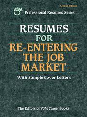 Cover of Resumes for Re-Entering the Job Market by Editors of VGM Careers Books