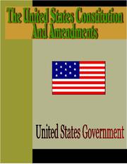 Front cover of The United States Constitution and Amendments by United States