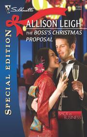 Front cover of The Boss's Christmas Proposal by Allison Leigh
