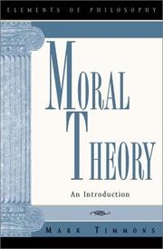 Cover of Moral Theory by Mark Timmons