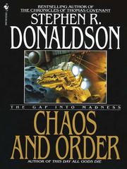 Front cover of Chaos and Order: The Gap Into Madness by Stephen R. Donaldson