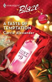 Front cover of A Taste of Temptation by Carrie Alexander