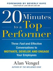 Front cover of 20 Minutes to a Top Performer by Alan Vengel