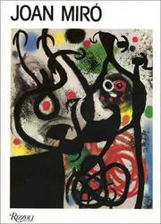 Cover of Joan Miró by Rosa Maria Malet