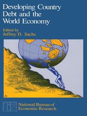 Front cover of Developing Country Debt and the World Economy by Jeffrey Sachs