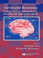 Cover of Adversarial Reasoning by Alexander Kott