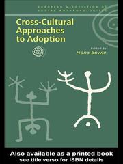Front cover of Cross-Cultural Approaches to Adoption by Fiona Bowie