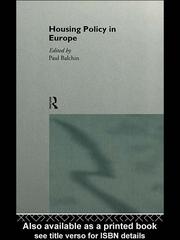 Cover of Housing Policy in Europe by Paul Balchin