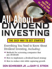 Front cover of All About Dividend Investing by Jr., Don Schreiber