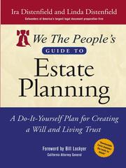 Cover of We The People's Guide to Estate Planning by Ira Distenfield