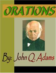 Cover of Orations by John Quincey Adams