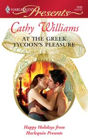 Front cover of At the Greek Tycoon's Pleasure by Cathy Williams