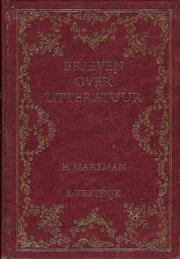 Cover of Brieven over litteratuur by Hendrik Marsman